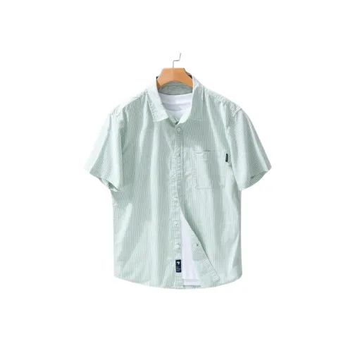 Mens Striped Short Sleeve Shirt